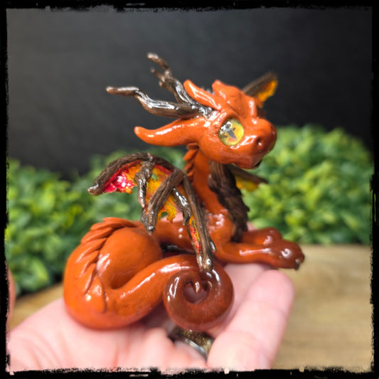 Norri - Original Hand Sculpted Polymer Clay Dragon