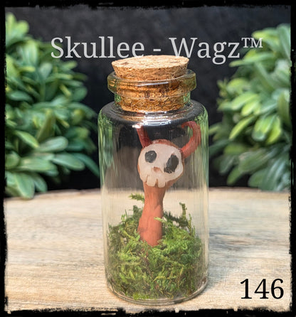 Skullee-Wagz™ #146 ~ Skull Face Glows In Dark