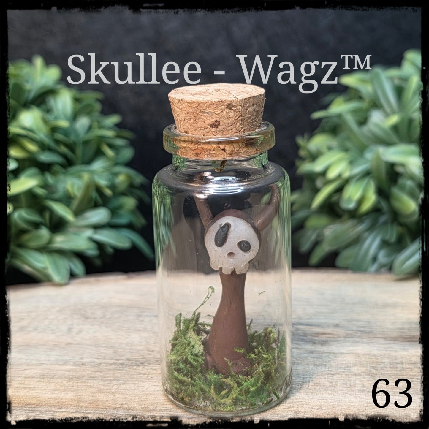 Skullee-Wagz™ #63 ~ Skull Face Glows In Dark
