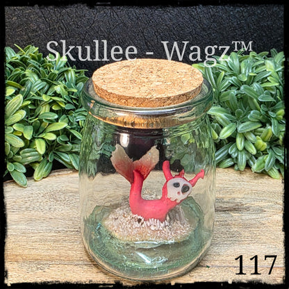 Skullee-Wagz™ Water Skullee #117 ~ Skull Face Glows In Dark