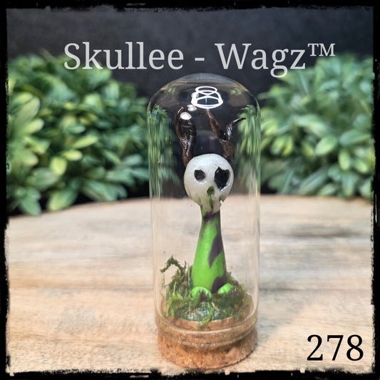 Skullee-Wagz™ #278 ~ Skull Face Glows In Dark
