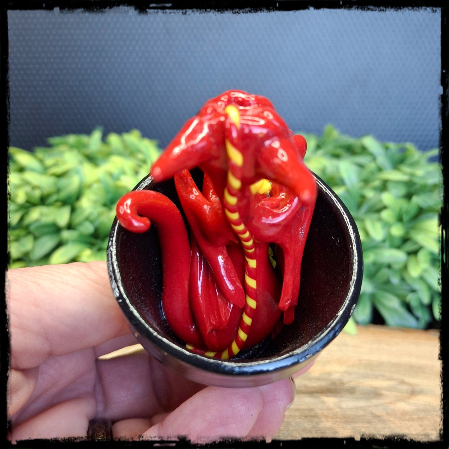 Adson - Original Hand Sculpted Dragon in Pot