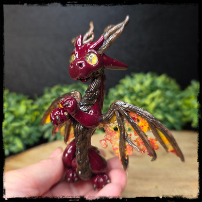 Solveurig - Original Hand Sculpted Polymer Clay Dragon