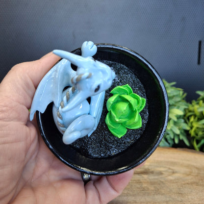 Aragaline - Original Hand Sculpted Dragon in Dish