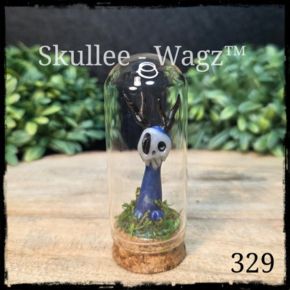 Skullee-Wagz™ #329 ~ Skull Face Glows In Dark