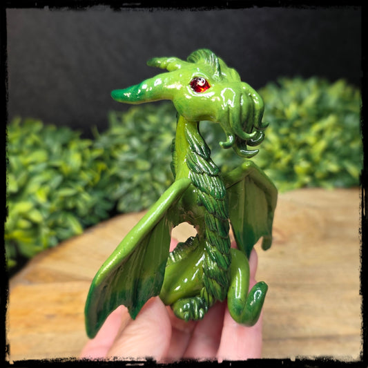 Rhovalthain - Original Hand Sculpted Polymer Clay Cthulhu Dragon