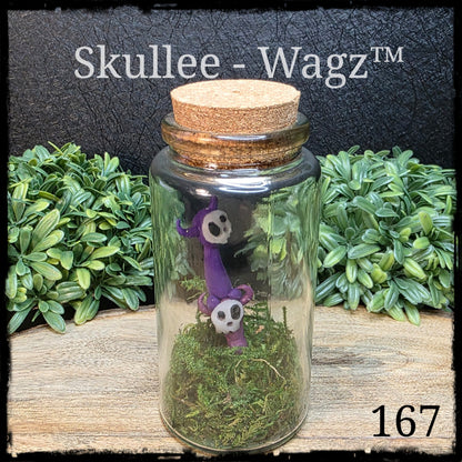 Skullee-Wagz™ Skullee Duo #167 ~ Skull Faces Glows In Dark