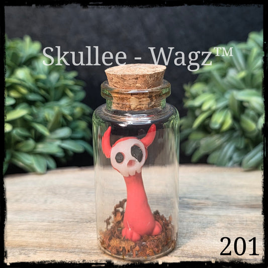 Skullee-Wagz™ #201 ~ Skull Face Glows In Dark