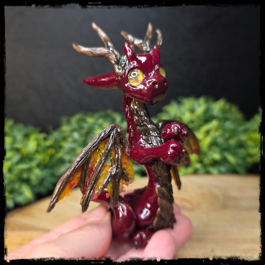 Solveurig - Original Hand Sculpted Polymer Clay Dragon