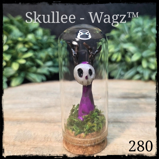 Skullee-Wagz™ #280 ~ Skull Face Glows In Dark