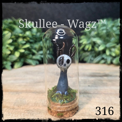 Skullee-Wagz™ #316 ~ Skull Face Glows In Dark