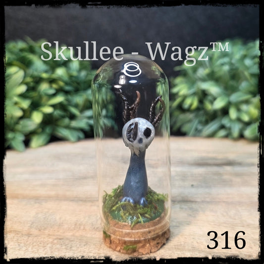 Skullee-Wagz™ #316 ~ Skull Face Glows In Dark