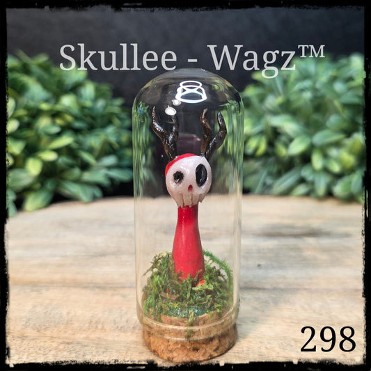 Skullee-Wagz™ #298 ~ Skull Face Glows In Dark